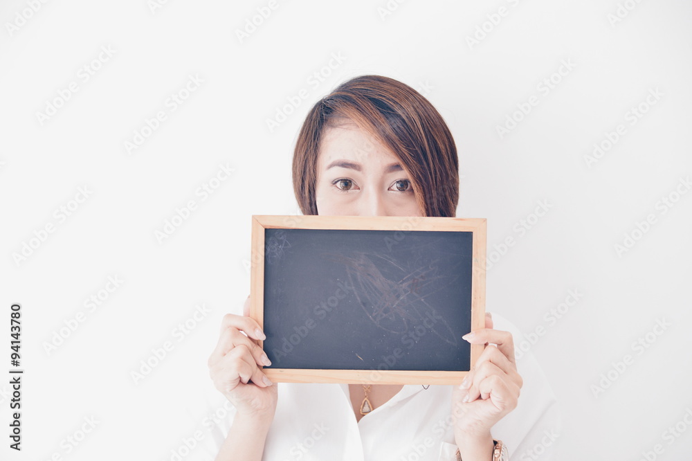 Asian cute woman lifestyle in white room Asian cute woman lifestyle in white room