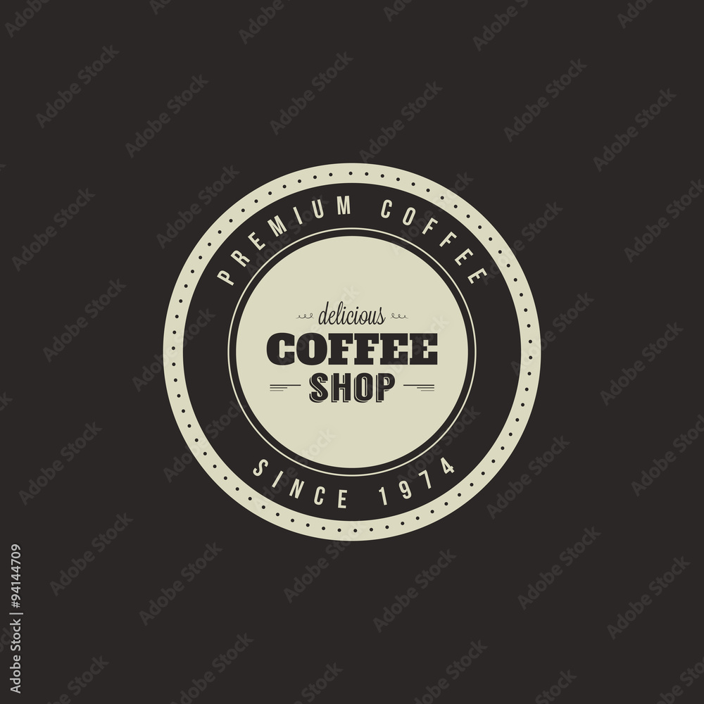 Fototapeta premium Coffee labels