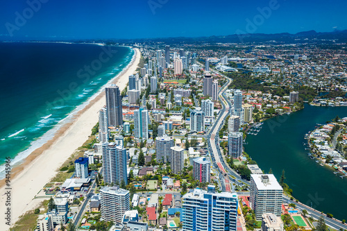 Aerial view of the Gold Coast, Australia © Martin Valigursky