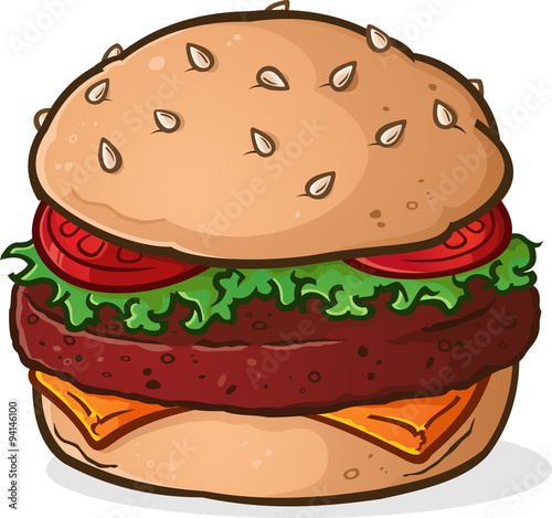 Big Juicy Hamburger Cartoon