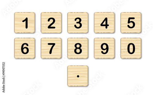 Wooden Square Numbers