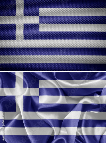 Greek fabric flags, Background #94152502