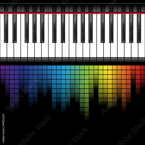 black piano template