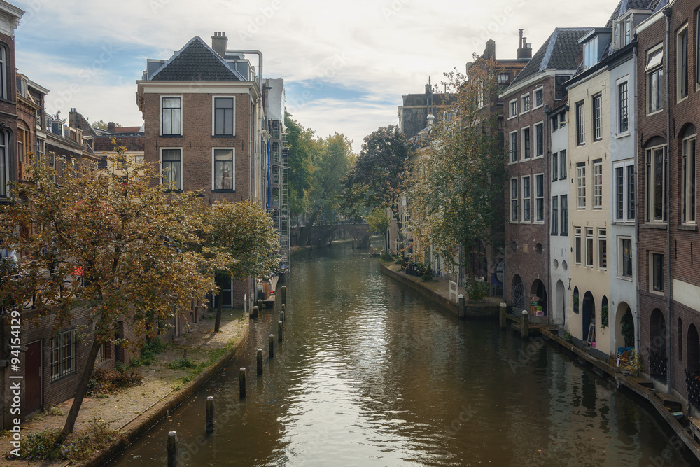 Fototapeta premium Duplex channels Utrecht.
