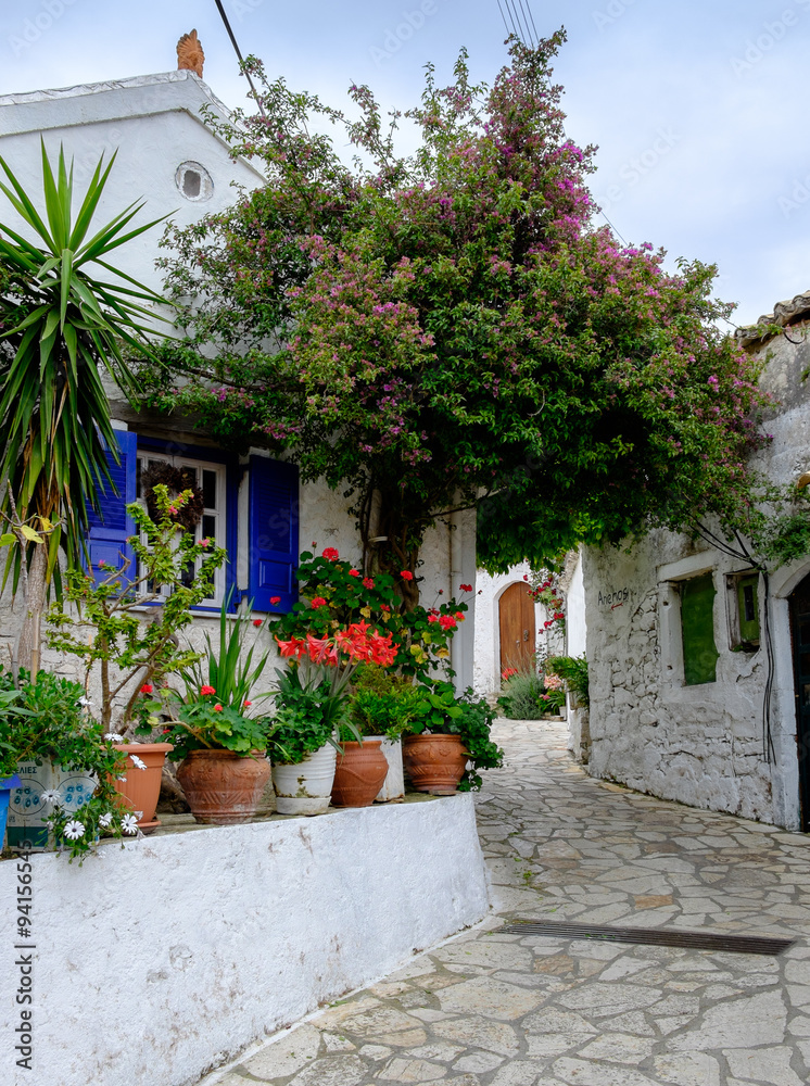 The Garden Village, Afionas, Corfu, Greece.