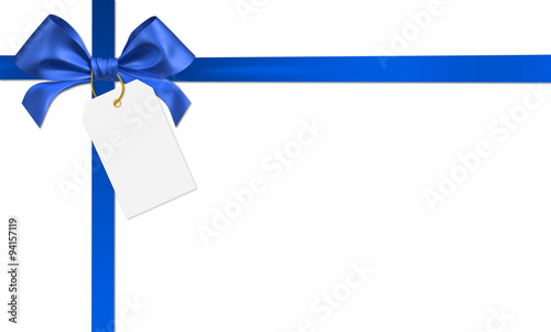 blue ribbon bow