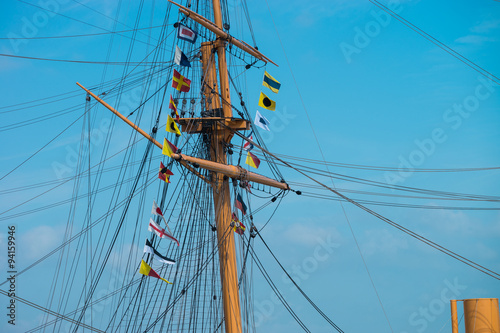 Rigging and flags