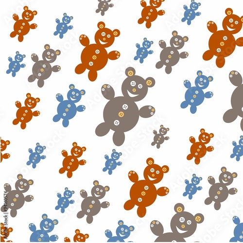 cute teddy bear pattern 2