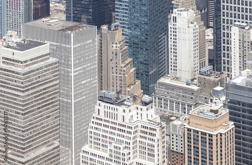 Aerial view of Manhattan, New York City, USA.