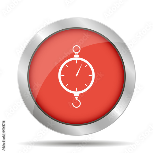 scales icon. Flat design style