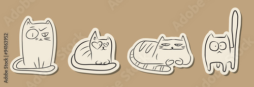 Paper funny cats