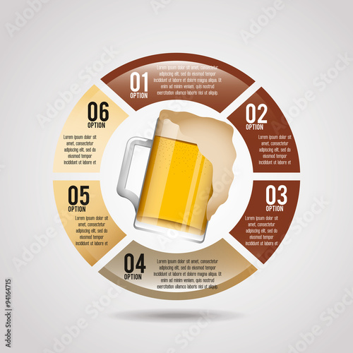 infographics beer design 
