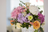 Wedding arrangement with various flowers