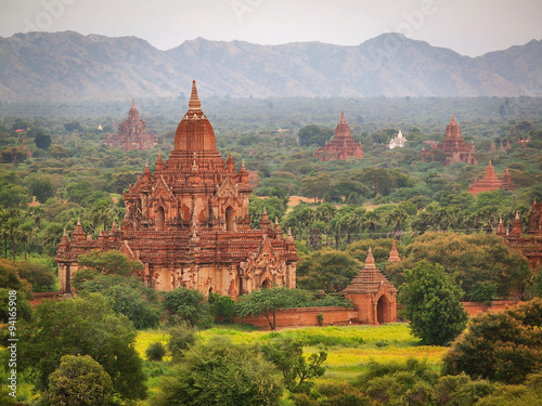 The plain of Bagan (Pagan), Mandalay, Myanmar 