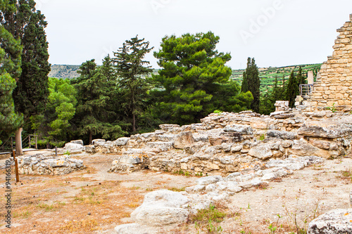 Ancient ruins of Knossos palace, largest Bronze Age photo
