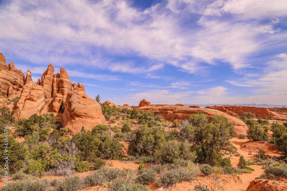 malerische Wüstenstimmung im Arches National Park malerische Wüstenstimmung im Arches National Park