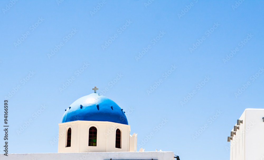 Obraz premium Oia church, Santorini island, Cyclades, Greece