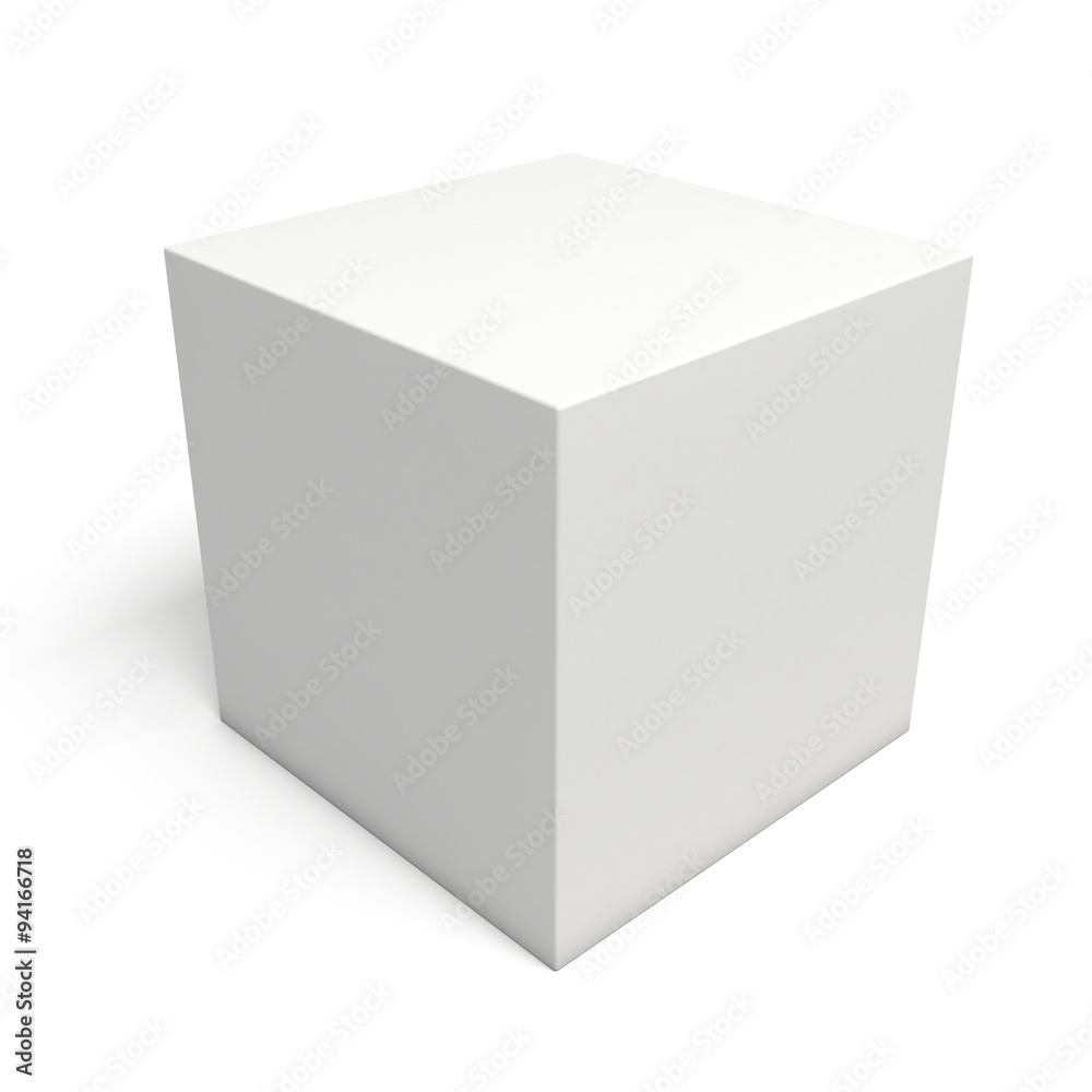 White box isolated on white background White box isolated on white background