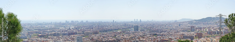 Panorámica de Barcelona desde Torre Baró