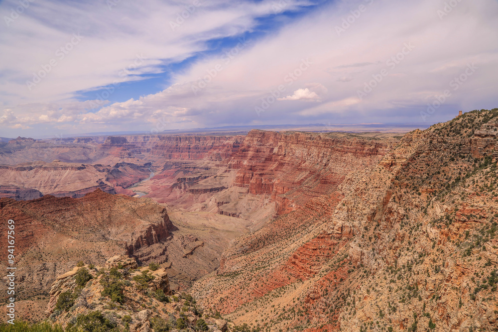 malerische Farben und Felsformationen im Grand Canyon malerische Farben und Felsformationen im Grand Canyon