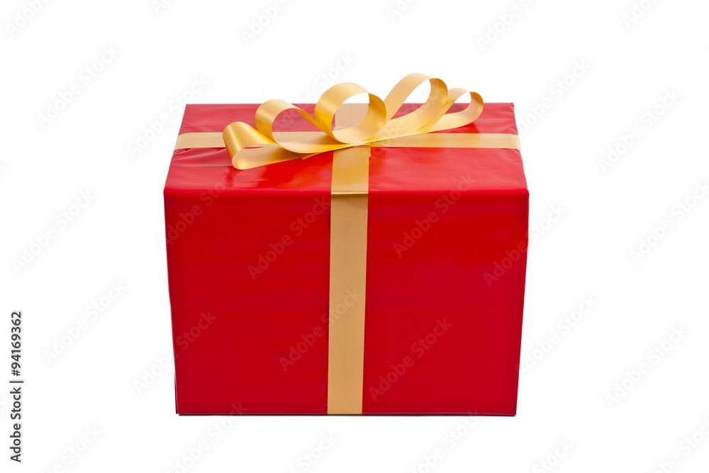 Obraz premium gift box isolated on white