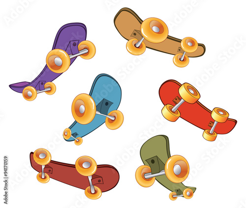  set of skateboards 