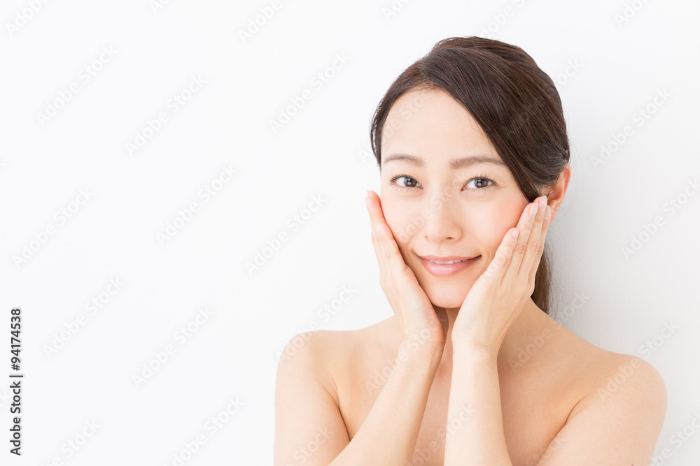attractive asian woman beauty image on white background attractive asian woman beauty image on white background