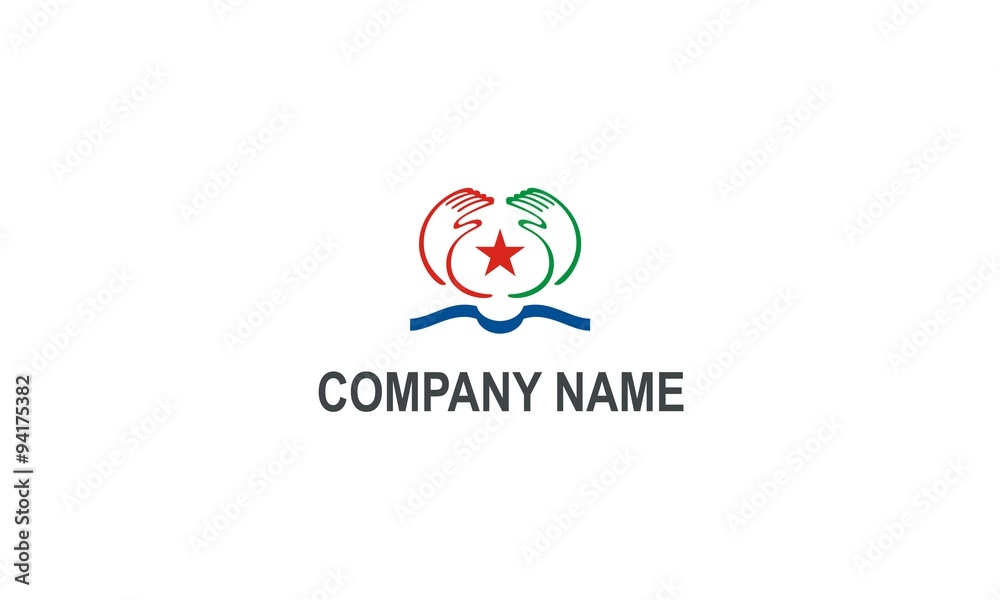  hands help star company logo