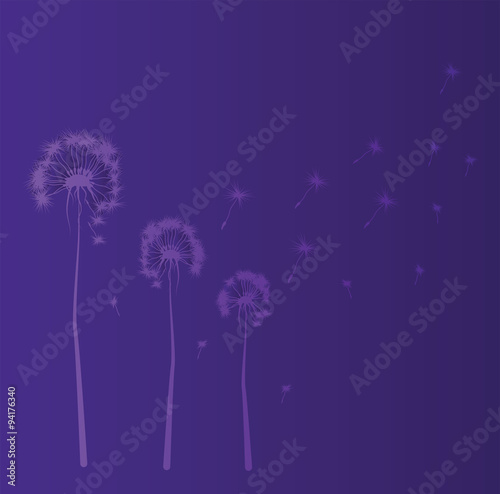 Background with Dandelions