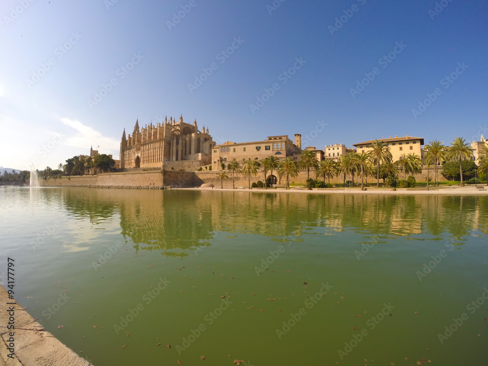 The Cathedral of Santa Maria of Palma de Mallorca, La Seu, Spain