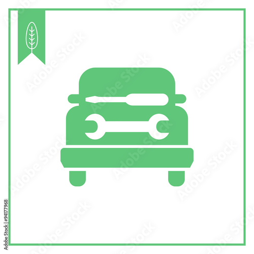 Car workshop icon
