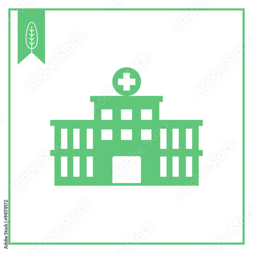 Hospital building icon