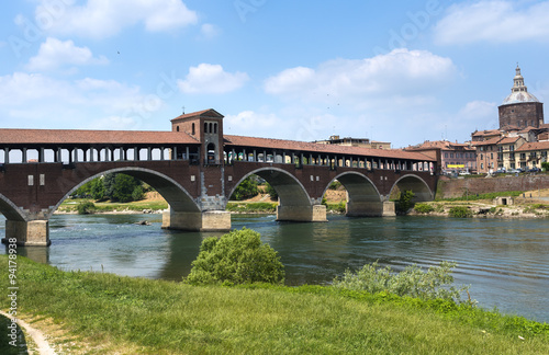 Pavia (Italy): covered bridge