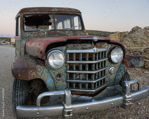 Abandon Car in Terlingua Texas Ghost Town