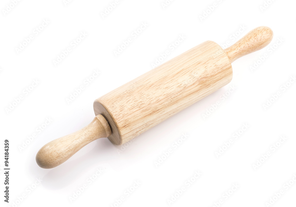 Rolling pin isolated on white