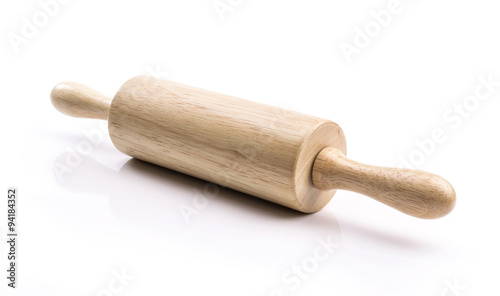 Rolling pin isolated on white