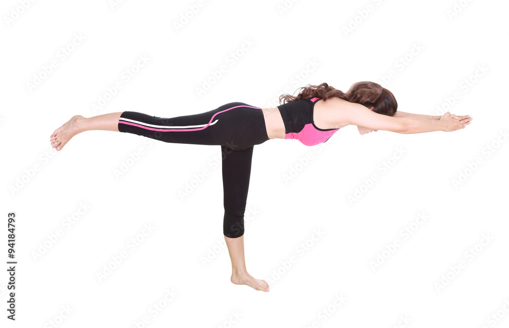 Young woman doing yoga exercise Young woman doing yoga exercise