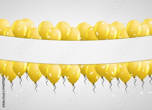 balloons on gray background