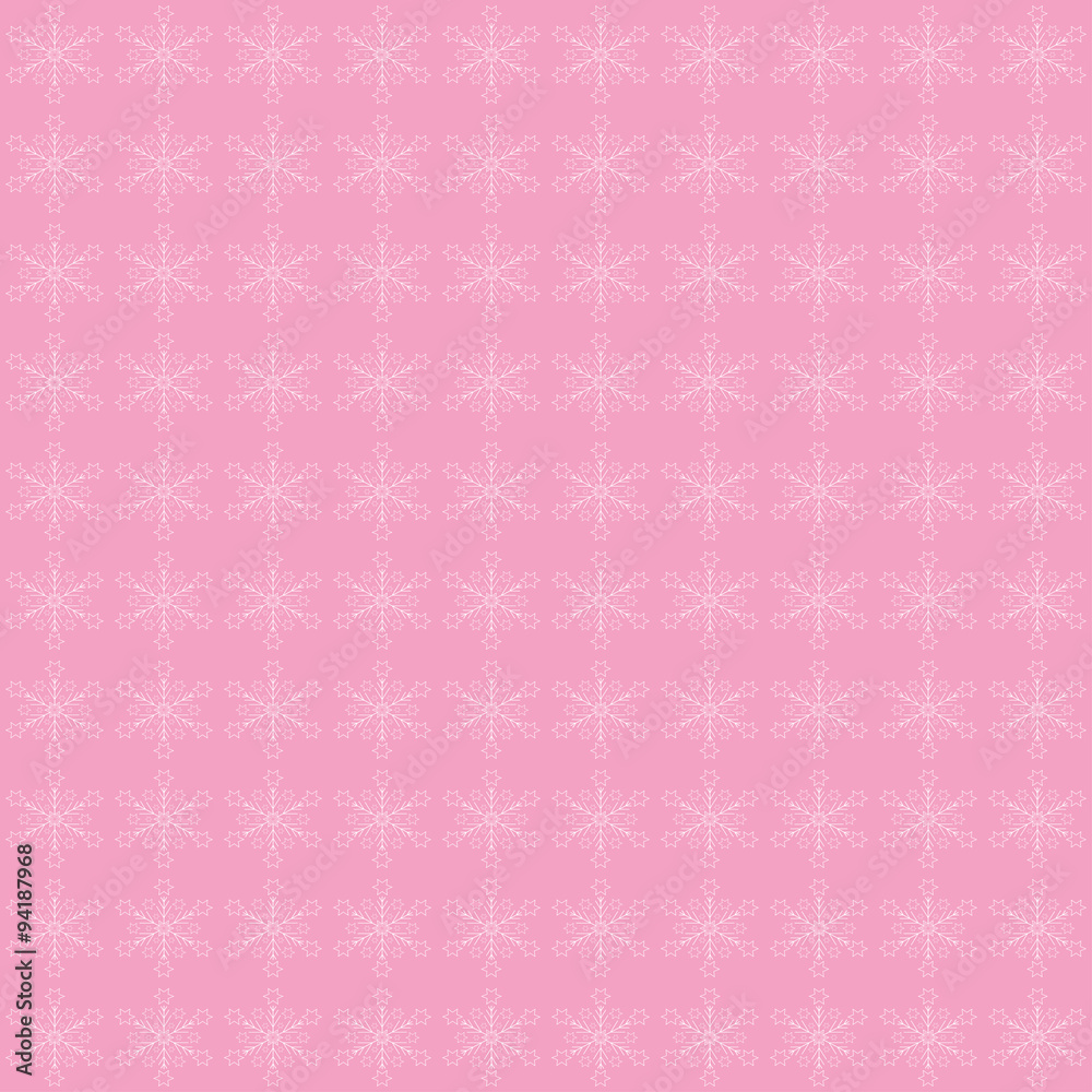 Pink snowflake pattern