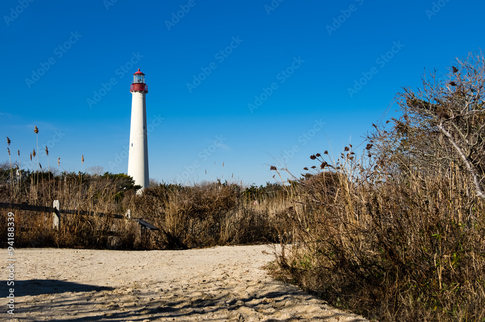 Obraz premium Lighthouse Boardwalk