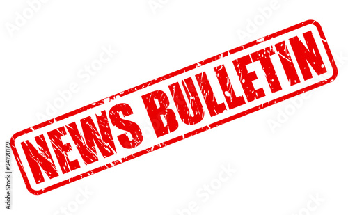 NEWS BULLETIN red stamp text