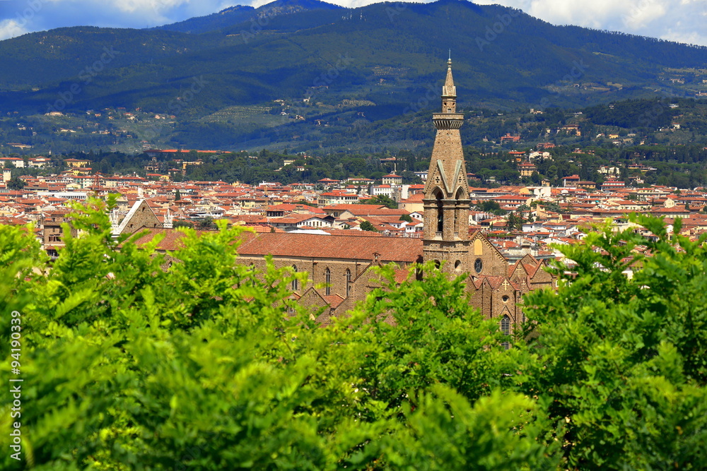 Obraz premium Basilica di Santa Croce in Florence, Italy