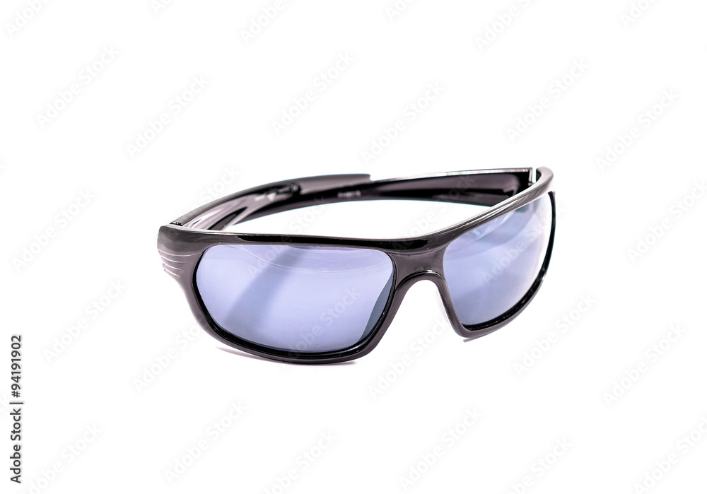 Protective gear sport sunglasses isolated in white Protective gear sport sunglasses isolated in white