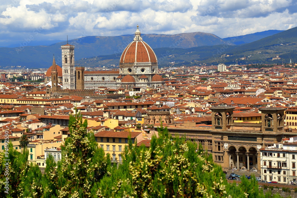 Fototapeta premium Florence. Cityscape, view of Cattedrale di Santa Maria del Fiore