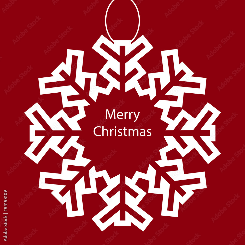 Merry Christmas snowflake holiday background Merry Christmas snowflake holiday background