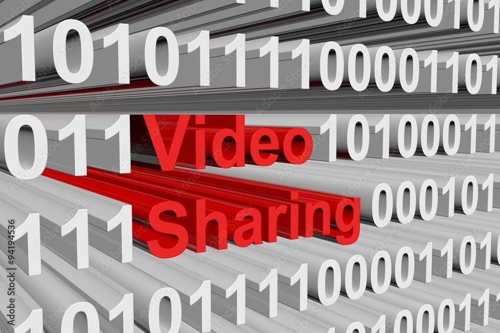 Video Sharing is presented in the form of binary code