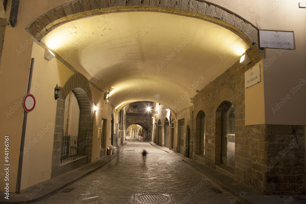 Archway of Street off Via dei Georgofili Street, Florence
