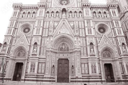Doumo Cathedral Church Facade, Florence,