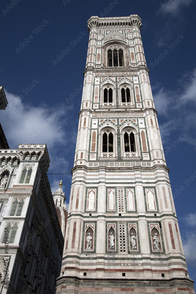 Campanile Bell Tower and Cathedrla Facade, Florence, Campanile Bell Tower and Cathedrla Facade, Florence,