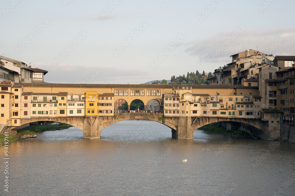 Ponte Vecchio Bridge and the River Arno, Florence